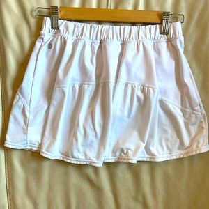 Zella girls size L white tennis skirt